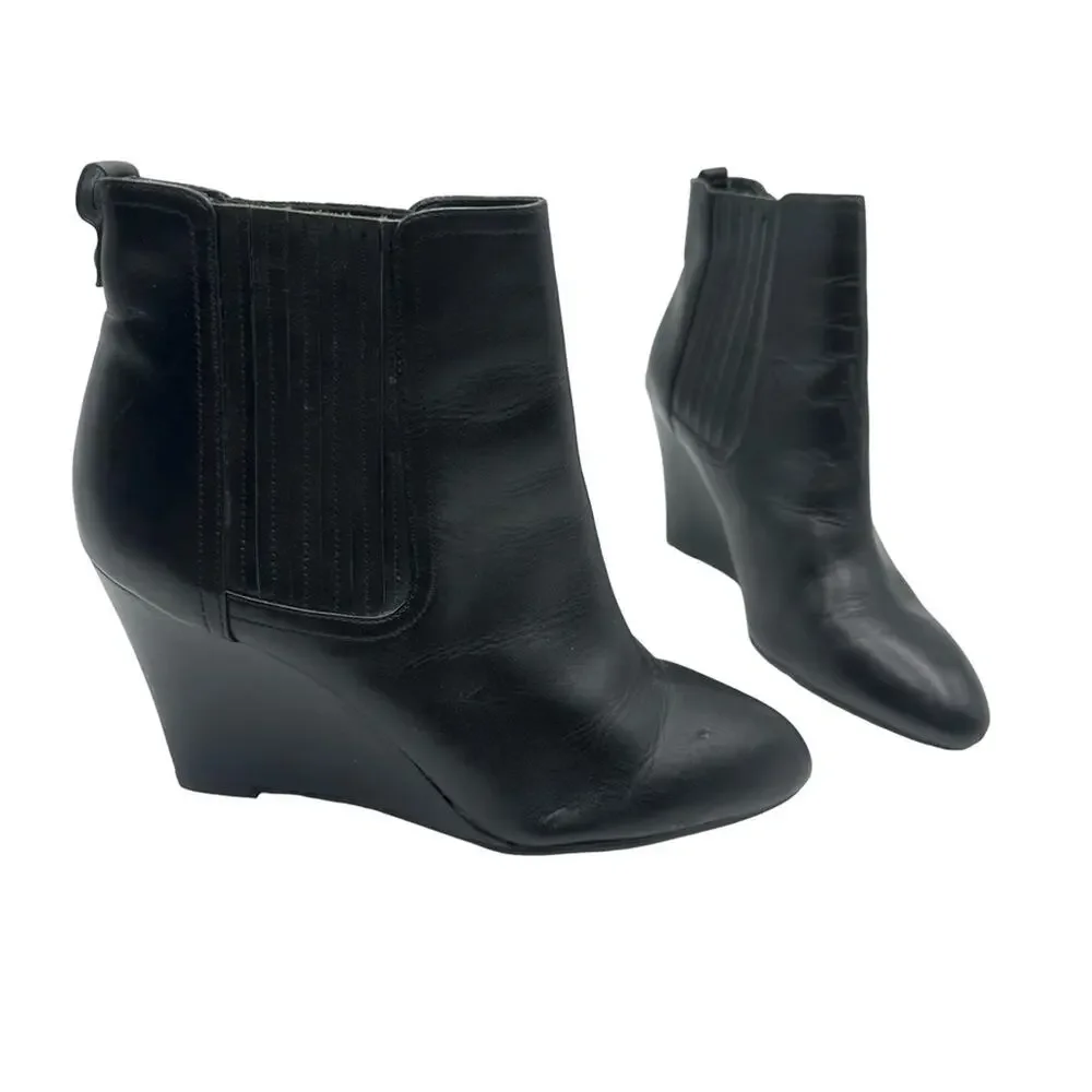 SAM EDELMANWomen’s Black Wedge Ankle Boots - SIZE 9.5